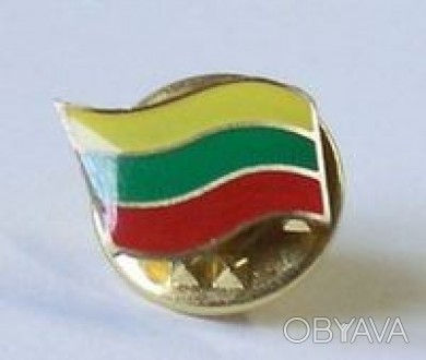 Металлический Значок флаг Литвы, крепление бабочка, размер 8*12 мм
Значки для ли. . фото 1