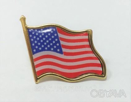 Металлический Значок флаг США, крепление бабочка, размер 20*20 мм
Значки для ли. . фото 1