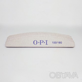 Пилка для ногтей OPI полукруг 100/180, серая представляет собой специализированн. . фото 1