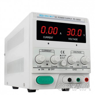 PS-305D Лабораторный блок питания, 30B, 5A, 1 канал: 0-30В, 0-5А
PS-305D, 5А, 30. . фото 1