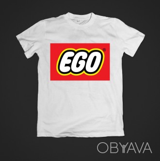 Футболка с печатью ego для мужчин
- К заказу доступны белые мужские футболки раз. . фото 1