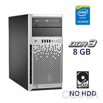 О товаре Сервер HP ProLiant ML310e G8 на базе процессора Intel Celeron G540 и оп. . фото 1