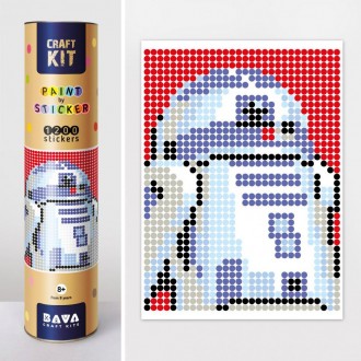 Картина по номерам стикерами Умняшка в тубусе "Робот синий" (R2D2) , 33х48см., 1. Киев. фото 1 Картина по номерам стикерами Умняшка в тубусе "Робот синий" (R2D2) , 33х48см., 1. Киев. фото 1