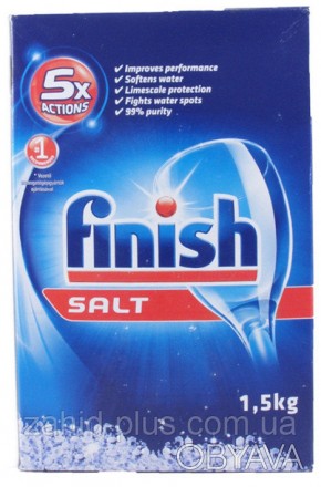 Соль для посудомоечной машины Finish предназначена для смягчения воды и, тем сам. . фото 1