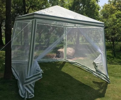 Садовый павильон тент с москтиной сеткой, размер 3х3см 
Чтобы была возможность н. . фото 4
