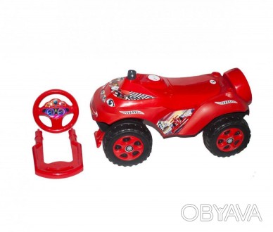 Детская машинка-каталка толокар багажником "Автошка" Doloni Toys, 60 x 28 x 49 с. . фото 1