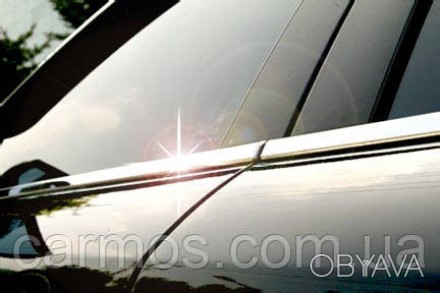 Хром молдинг стекла Mazda 3 (мазда 3), 4 шт нерж Хром молдинг стекла (окантовка . . фото 1