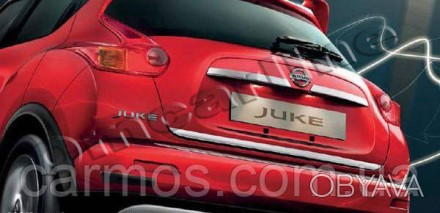 Хром накладка нижней кромки багажника Nissan juke (ниссан жук) нерж. Данный хром. . фото 1