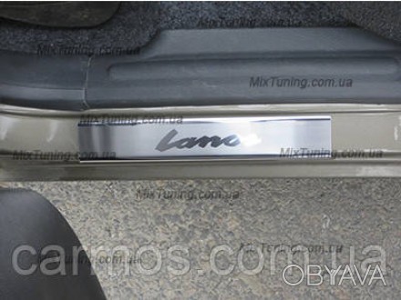 Накладки на пороги Lanos ( 4 шт. нерж.)
 Защита порогов – очень важна для автолю. . фото 1