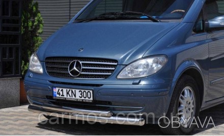 Защита переднего бампера для Mercedes Vito/ Viano 639. 
Двойная труба (дуга) - и. . фото 1