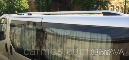Рейлинги из алюминия (крепление из ABS пластика) для автомобилей Опель Виваро/ Р. . фото 1