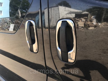 Окантовка ручек Renault traffic (Рено трафик), нерж. 4 шт CARMOS. Киев. фото 1