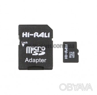 Карта памяти Hi-Rali microSDHC (micro SECURE DIGITAL High Capacity). Совместима . . фото 1