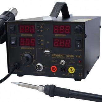 HandsKit 909D+ паяльная станция 4в1 (паяльник+фен+тестер+источник питания+USB), . Киев. фото 1 HandsKit 909D+ паяльная станция 4в1 (паяльник+фен+тестер+источник питания+USB), . Киев. фото 1