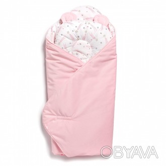 Набор конверт-плед с ортопедической подушкой Twins Bear, 100х100 см., розовый
На. . фото 1