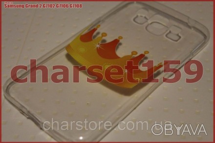 Чехол на Samsung Grand 2 G7102 G7106 G7108   тип: бамперцвет: прозрачный Материа. . фото 1
