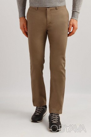 Классические мужские брюки прямого кроя Finn Flare в ненавязчивую клеточку &ndas. . фото 1
