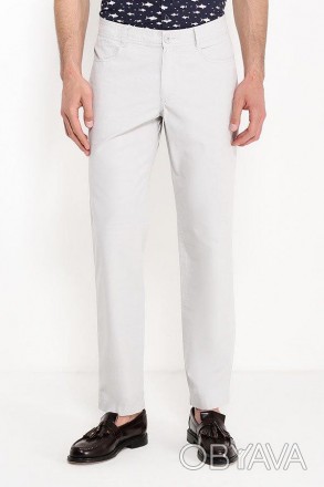 
Мужские летние брюки классические прямые светло-серые Finn Flare S17-21004-211
. . фото 1