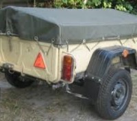 Тент на легковой прицеп КрАЗ 1,85 х 1,35 рюкзачная ткань Oxford. Барышевка. фото 1