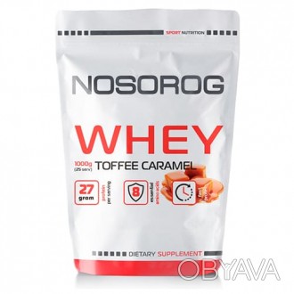 
Nosorog Whey тоффі-карамель - це 27 грам білка на порцію, для зростання м&apos;. . фото 1