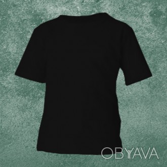 Детская футболка черная данной модели изготовлена из современного материала Кули. . фото 1