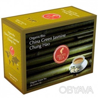  Чай органический зеленый Bio Жасмин Чунг Хао Julius Meinl, в пакетиках 20х3,25 . . фото 1