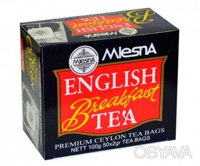 Черный чай Английский завтрак в пакетиках Млесна, 400г, в картонной упаковке Mle. . фото 1