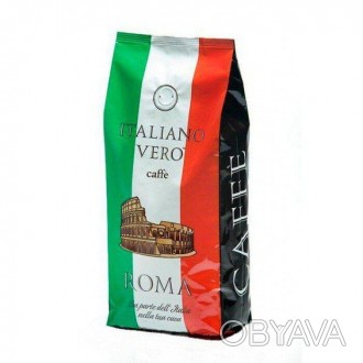 Кофе Italiano Vero Roma - характерный итальянский бленд, состоящий из отборных з. . фото 1