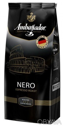 Кофе в зернах Ambassador Nero смесь зерен робусты темной обжарки, обладает харак. . фото 1
