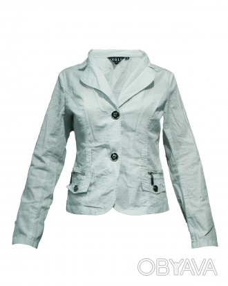 Легкий стильний піджак білого кольору ТМ HXGLHX
Бірки зі складом та розміром ви. . фото 1