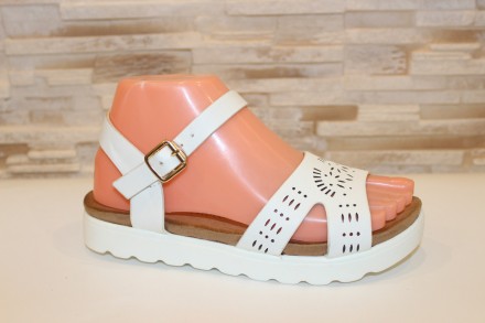 Босоножки женские белые Б367. Запоріжжя. фото 1