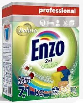 Порошок стиральный ENZO COLOR 7,1кг 100 стирок (картон)
Enzo - пральний порошок . . фото 1