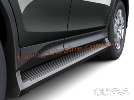  Черные боковые пороги оригинал на Toyota RAV 4 2013+ изготовлены из качественно. . фото 1
