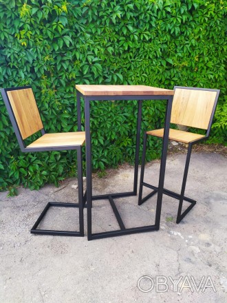 Комплект барный (стол и стулья) GoodsMetall в стиле Лофт "Friends"
Комплект барн. . фото 1