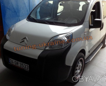  Пороги алюминиевые Fullmond для Citroen Nemo 2008 изготовлены из специального а. . фото 1