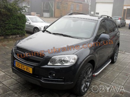  Пороги алюминиевые Fullmond для Chevrolet Captiva 2006-2011 изготовлены из спец. . фото 1