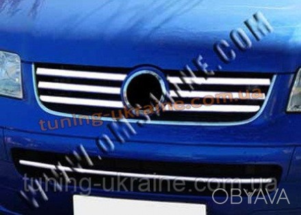  Накладки на решетку радиатора Omsa на Volkswagen T5 2003-2010 изготовлены из пи. . фото 1