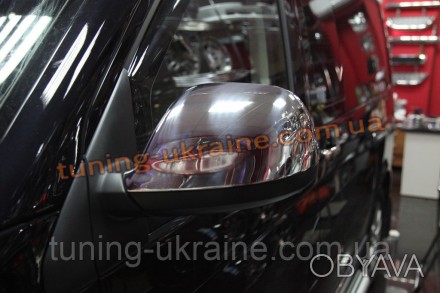  Накладки на зеркала Omsa на Volkswagen T5 2010 изготовлены из пищевой нержавейк. . фото 1