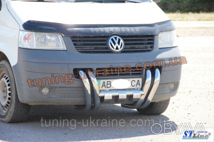 Кенгурятник Бараньи Рога на Volkswagen T5 2003-2010 состоит из трубы диаметром . . фото 1