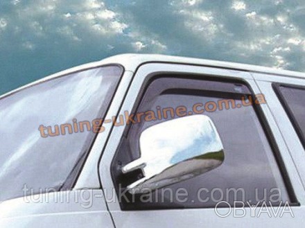  Накладки на зеркала из АБС пластика Omsa на Volkswagen T4 1990-2003. Металличес. . фото 1