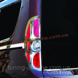  Окантовка на стопы из АБС пластика Omsa на Fiat Doblo 2010-2014. Металлический . . фото 1