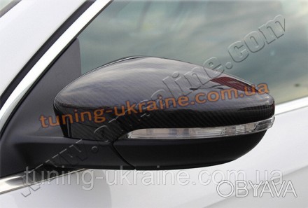  Накладки на зеркала карбон Omsa на Volkswagen Passat B7 2010-2014 изготовлены и. . фото 1