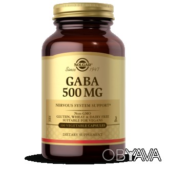 
 
Solgar GABA 500 mg – источник аминокислоты гамма-аминомасляной кислоте (ГАМК). . фото 1