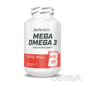 
 
BioTech Mega Omega 3 – мягкие желатиновые капсулы с биологически активной доб. . фото 1