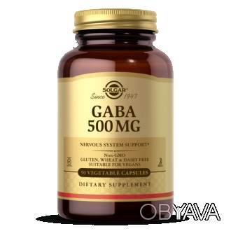 
 
GABA 500 mg от Solgar – благотворно влияет на работу нервной системы, улучшае. . фото 1