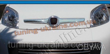  Нижняя кромка капота из АБС пластика Omsa на Fiat Fiorino 2008. Металлический б. . фото 1