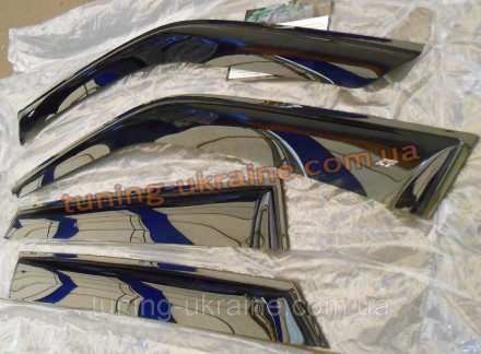 Дефлекторы боковых окон COBRA TUNING на BMW 5 Sedan F10/11 2009-15. Ветровики на. . фото 3