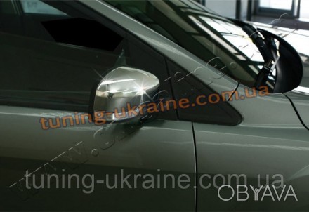  Накладки на зеркала из АБС пластика Omsa на Ford Focus 2011-2014 седан. Металли. . фото 1