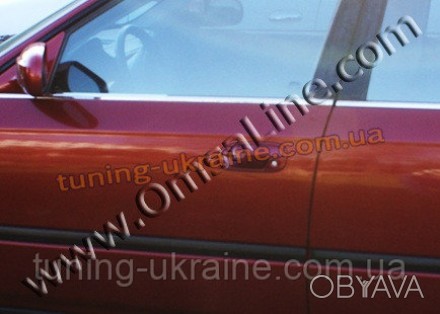 Нижние молдинги стекол Omsa на Honda Civic 8 2005-2011 седан изготовлены из пищ. . фото 1