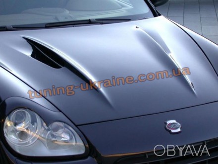 Реснички Porsche Cayenne 955 2002-2007- стильный элемент внешнего тюнинга. Ресни. . фото 1